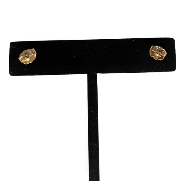 CHRISTMAS Sparkling Ornaments Post Earrings Vintage Retro Red Gold - Picture 5 of 9